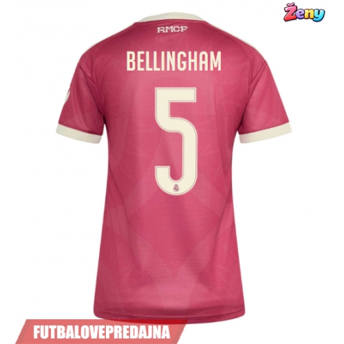 Lacne Ženy Futbalové dres Real Madrid Jude Bellingham #5 2026-27 Krátky Rukáv - Tretina